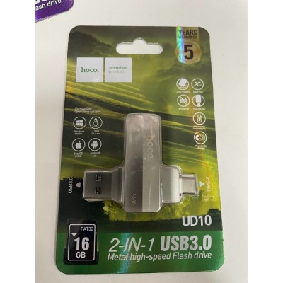 Флеш-накопитель USB 3.0 hoco UD10 16GB Type-C Флеш-накопитель USB 3.0 hoco UD10 16GB Type-C