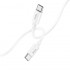 Кабель Hoco X87 Magic silicone 60W PD charging data cable for Type-C to Type-C - White Кабель Hoco X87 Magic silicone 60W PD charging data cable for Type-C to Type-C - White
