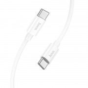 Кабель Hoco X87 Magic silicone 60W PD charging data cable for Type-C to Type-C - White