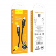 Кабель Hoco X89 Wind 60W charging data cable Type-C to Type-C(packaged) - Black
