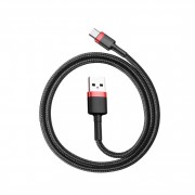 Кабель Baseus cafule Cable USB For Type-C 3A 1M (CATKLF-B91) - Red+Black