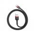 Кабель Baseus cafule Cable USB For Type-C 3A 1M (CATKLF-B91) - Red+Black Кабель Baseus cafule Cable USB For Type-C 3A 1M (CATKLF-B91) - Red+Black