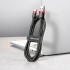 Кабель Baseus cafule Cable USB For Type-C 3A 1M (CATKLF-B91) - Red+Black Кабель Baseus cafule Cable USB For Type-C 3A 1M (CATKLF-B91) - Red+Black