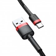 Кабель Baseus cafule Cable USB For Type-C 3A 1M (CATKLF-B91) - Red+Black