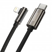 Кабель Baseus Legend Series Elbow Fast Charging Data Cable Type-C to iP PD 20W 1m (CATLCS-01) - Black