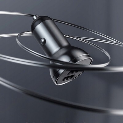 Автомобильное зарядное устройство Baseus Digital Display Dual USB 4.8A Car Charger 24W (CCBX-0S) - Silver Автомобильное зарядное устройство Baseus Digital Display Dual USB 4.8A Car Charger 24W (CCBX-0S) - Silver