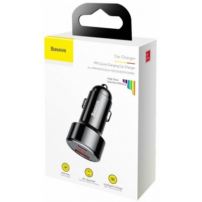 Автомобильное зарядное устройство Baseus Magic Series (CCMLC20C-01) - Black Автомобильное зарядное устройство Baseus Magic Series (CCMLC20C-01) - Black