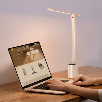 Настольная лампа Baseus Smart Eye Series Rechargeable Folding Reading Desk Lamp (Smart Light ) (DGZG-02) - White Настольная лампа Baseus Smart Eye Series Rechargeable Folding Reading Desk Lamp (Smart Light ) (DGZG-02) - White