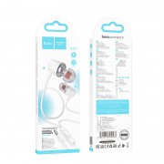 Наушники Hoco M107 discoverer universal earphones with mic - White