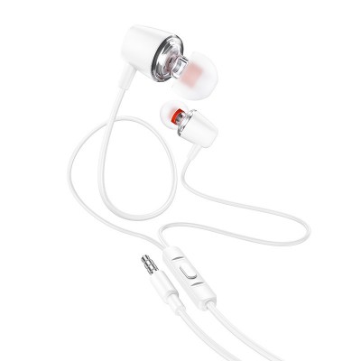 Наушники Hoco M107 discoverer universal earphones with mic - White Наушники Hoco M107 discoverer universal earphones with mic - White