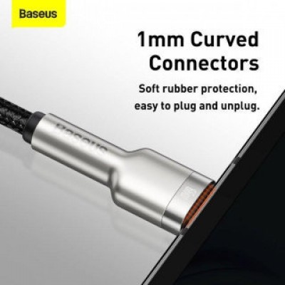 Кабель Baseus Cafule Series Metal Data Cable USB to Type-C 66W 2m - Black (CAKF000201) Кабель Baseus Cafule Series Metal Data Cable USB to Type-C 66W 2m - Black (CAKF000201)