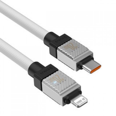 Кабель BASEUS coolplay series fast charging cable type-c to ip 20w 1m - White (CAKW000002) Кабель BASEUS coolplay series fast charging cable type-c to ip 20w 1m - White (CAKW000002)
