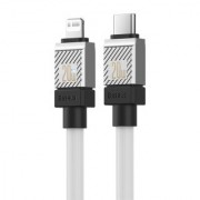 Кабель BASEUS coolplay series fast charging cable type-c to ip 20w 1m - White (CAKW000002)