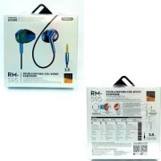 Наушники REMAX double moving-coil wired earphone RM-595 - Blue