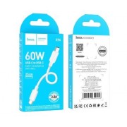 Кабель Hoco X96 Hyper 60W fast charging data cable Type-c to Type-c (L=0.25m) - Белый