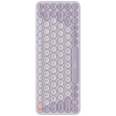 Беспроводная клавиатура Baseus K01A Wireless Tri-Mode Keyboard (B00955503513-00) - Фиолетовый Беспроводная клавиатура Baseus K01A Wireless Tri-Mode Keyboard (B00955503513-00) - Фиолетовый