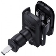 Автодержатель с беспроводной зарядкой Baseus Milky Way Pro Series Wireless Charging Electric Car Mount Phone Holder 15W (C40357000111-00) - Черный