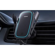 Автодержатель с беспроводной зарядкой Baseus Milky Way Pro Series Wireless Charging Electric Car Mount Phone Holder 15W (C40357000111-00) - Черный