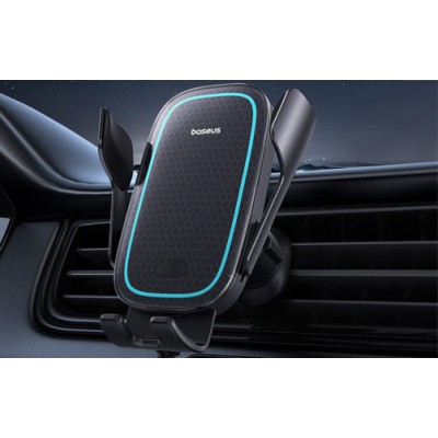 Автодержатель с беспроводной зарядкой Baseus Milky Way Pro Series Wireless Charging Electric Car Mount Phone Holder 15W (C40357000111-00) - Черный Автодержатель с беспроводной зарядкой Baseus Milky Way Pro Series Wireless Charging Electric Car Mount Phone Holder 15W (C40357000111-00) - Черный