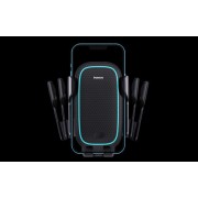 Автодержатель с беспроводной зарядкой Baseus Milky Way Pro Series Wireless Charging Electric Car Mount Phone Holder 15W (C40357000111-00) - Черный