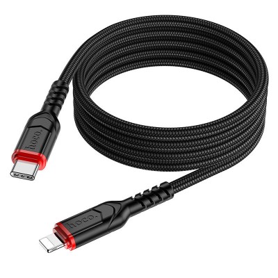 Кабель Hoco X59 victory PD charging data cable iphone (L=1M) - Black Кабель Hoco X59 victory PD charging data cable iphone (L=1M) - Black