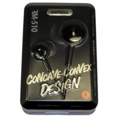 Наушники REMAX concave-convex design RM-510 - Black Наушники REMAX concave-convex design RM-510 - Black