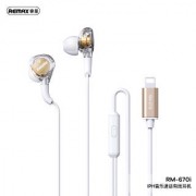 Наушники Remax Wired Earphone for Music & call RM-670i - White