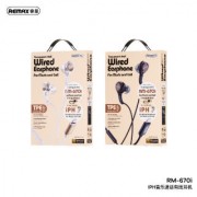 Наушники Remax Wired Earphone for Music & call RM-670i - White