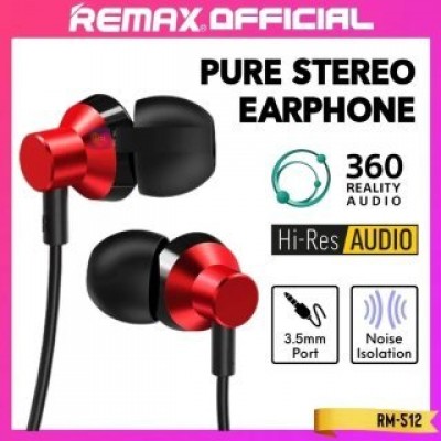 Проводные наушники Remax Earphone RM-512 - Синий Проводные наушники Remax Earphone RM-512 - Синий