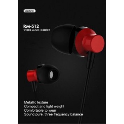 Проводные наушники Remax Earphone RM-512 - Синий Проводные наушники Remax Earphone RM-512 - Синий