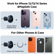 Автодержатель с беспроводной зарядкой Joyroom JR-ZS240 Pro magnetic wireless car charger - Black