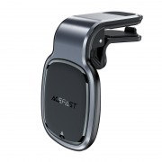 Автодержатель с беспроводной зарядкой Acefast D16 magnetic car holder for air vent - Metal gray