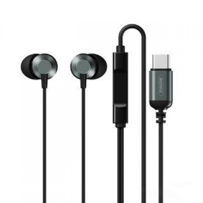 Наушники Remax iP Metal Wired Earphone for Music & Call RM-512i - Black Наушники Remax iP Metal Wired Earphone for Music & Call RM-512i - Black