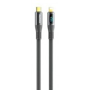 Кабель Remax zisee series 100W elastic data cable with digital display RC-C032 (T.C to T.C) - Grey