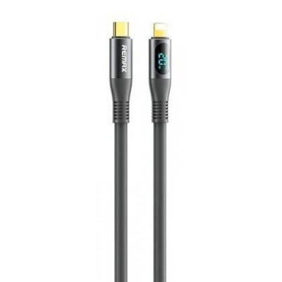 Кабель Remax zisee series 100W elastic data cable with digital display RC-C032 (T.C to T.C) - Grey Кабель Remax zisee series 100W elastic data cable with digital display RC-C032 (T.C to T.C) - Grey