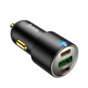 Автомобильное зарядное устройство Hoco NZ6 PD45W 3-port(2C1A) car charger - Black