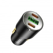 Автомобильное зарядное устройство Hoco NZ6 PD45W 3-port(2C1A) car charger - Black