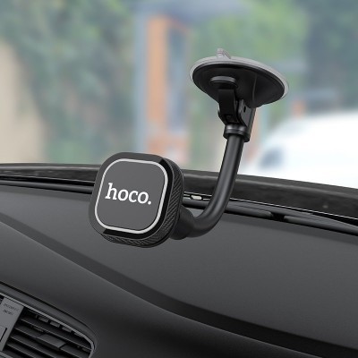 Автодержатель для телефона hoco CA55 Astute series windshield car holder - Black/Gray Автодержатель для телефона hoco CA55 Astute series windshield car holder - Black/Gray