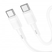 Кабель Hoco X83 Type-C to Type-C Victory 60W charging data cable - White