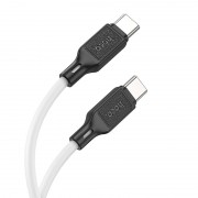 Кабель Hoco X90 Cool 60W silicone charging data cable for Type-C to Type-C - White