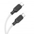 Кабель Hoco X90 Cool 60W silicone charging data cable for Type-C to Type-C - White Кабель Hoco X90 Cool 60W silicone charging data cable for Type-C to Type-C - White