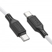 Кабель Hoco X90 Cool 60W silicone charging data cable for Type-C to Type-C - White