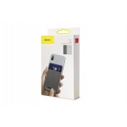 Чехол-органайзер Baseus back stick silicone card bag - Dark grey (ACKD-A0G)