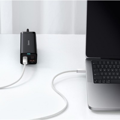 Кабель Baseus Dynamic Type-C to Type-C 100W 1m (CALD000202) - White Кабель Baseus Dynamic Type-C to Type-C 100W 1m (CALD000202) - White