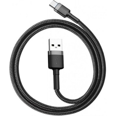 Кабель Baseus cafule Cable USB For Type-C 2A 2M (CATKLF-CG1) - Gray+Black Кабель Baseus cafule Cable USB For Type-C 2A 2M (CATKLF-CG1) - Gray+Black