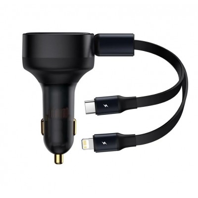 Автомобильное зарядное устройство Baseus 2-in-1 (CGTX000001) Автомобильное зарядное устройство Baseus 2-in-1 (CGTX000001)