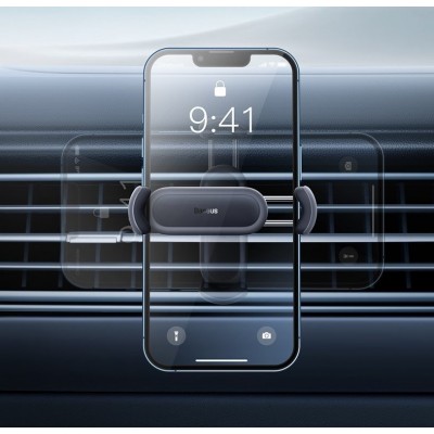 Держатель Baseus Steel Cannon 2 Air Outlet Car Mount (SUGP000001) - Black Держатель Baseus Steel Cannon 2 Air Outlet Car Mount (SUGP000001) - Black