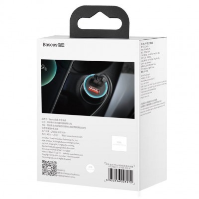 Автомобильное зарядное устройство Baseus Golden Contactor Pro Dual Quick Charger Car Charger U+U 40W (CCJD-A0G) - Gray Автомобильное зарядное устройство Baseus Golden Contactor Pro Dual Quick Charger Car Charger U+U 40W (CCJD-A0G) - Gray
