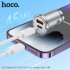 Автомобильное ЗУ HOCO NZ10 handy PD45W+QC3.0 car charger set (type-c to ip) - Серый Автомобильное ЗУ HOCO NZ10 handy PD45W+QC3.0 car charger set (type-c to ip) - Серый