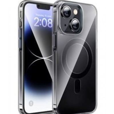 Чехол Hoco AS3 Amber magnetic protective case for iPhone 15 - Прозрачный черный Чехол Hoco AS3 Amber magnetic protective case for iPhone 15 - Прозрачный черный